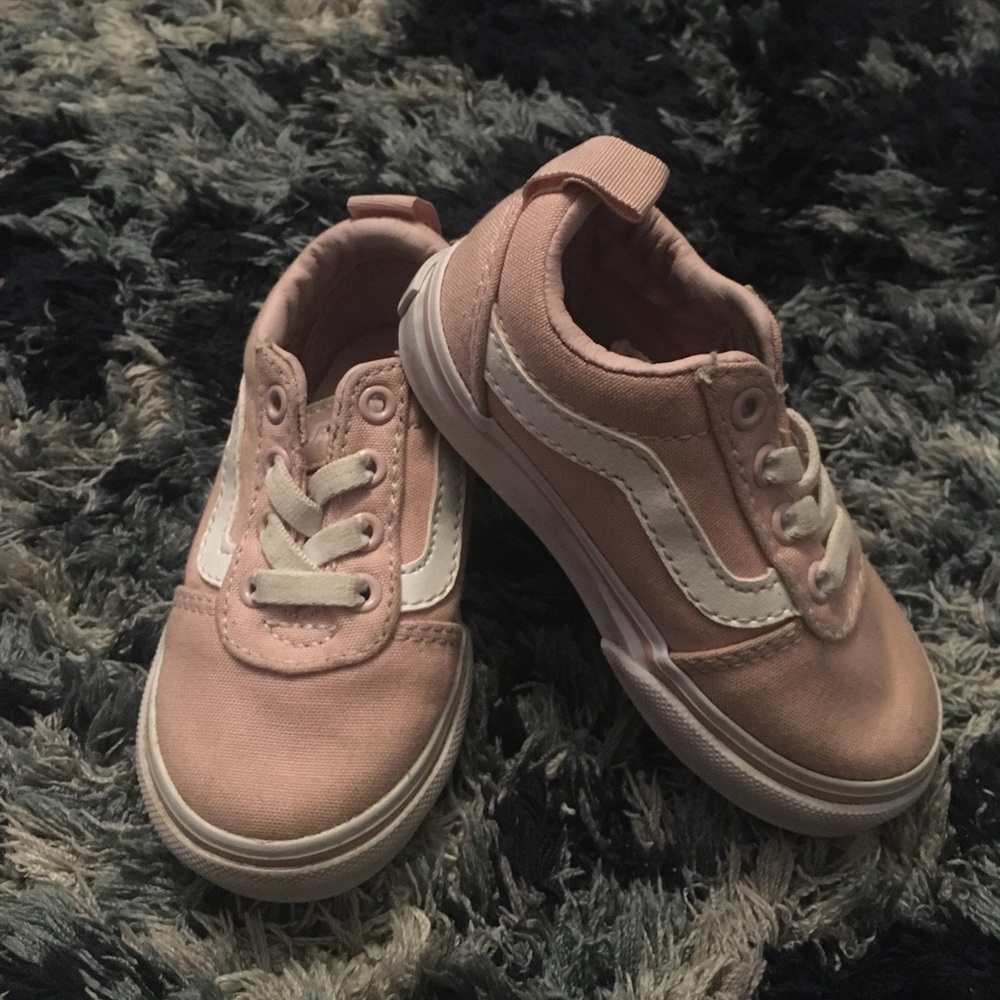 Baby pink toddler Vans